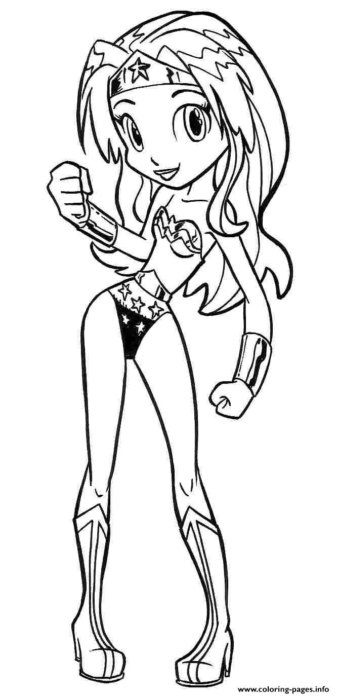 666x1373 Mini Baby Cute Wonder Woman Coloring Pages Printable Within Decor