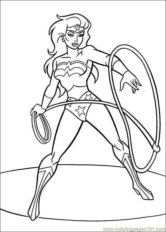 567x794 Free Printable Coloring Page Wonder Woman 37 (Cartoons Gt Wonder