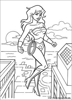 236x330 Free Printable Coloring Page Wonder Woman 39 (Cartoons Gt Wonder