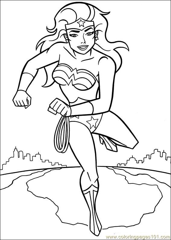 567x794 Wonder Woman 44 Coloring Page