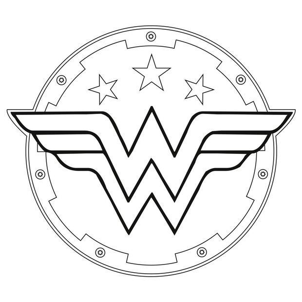620x620 Wonder Woman Symbol Coloring Pages