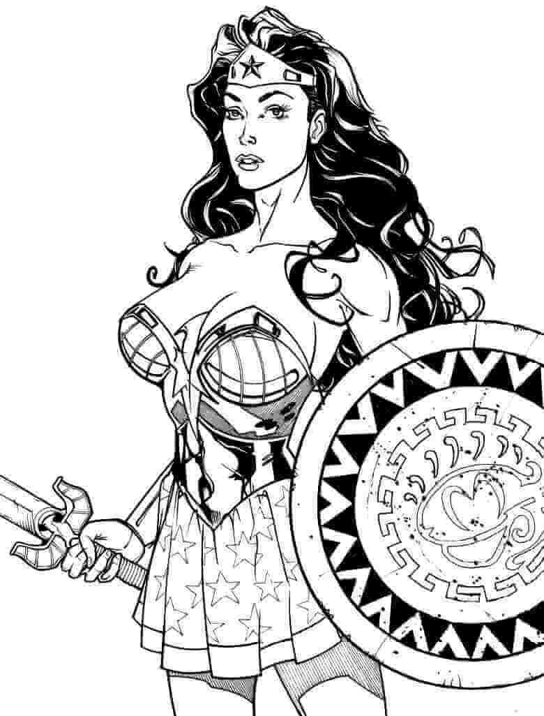 780x1026 Wonder Woman Coloring Pages Sword And Shield Coloring Pages For Kids