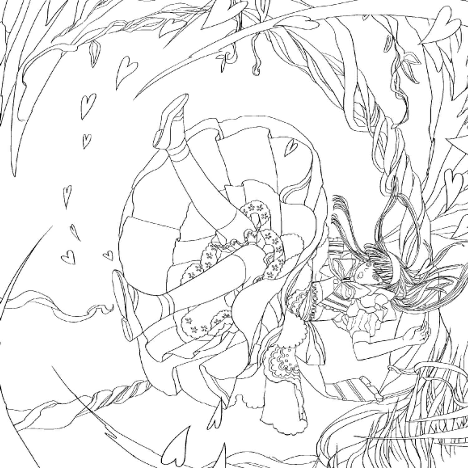 1500x1500 Coloring Pages. Alice In Wonderland Coloring Book