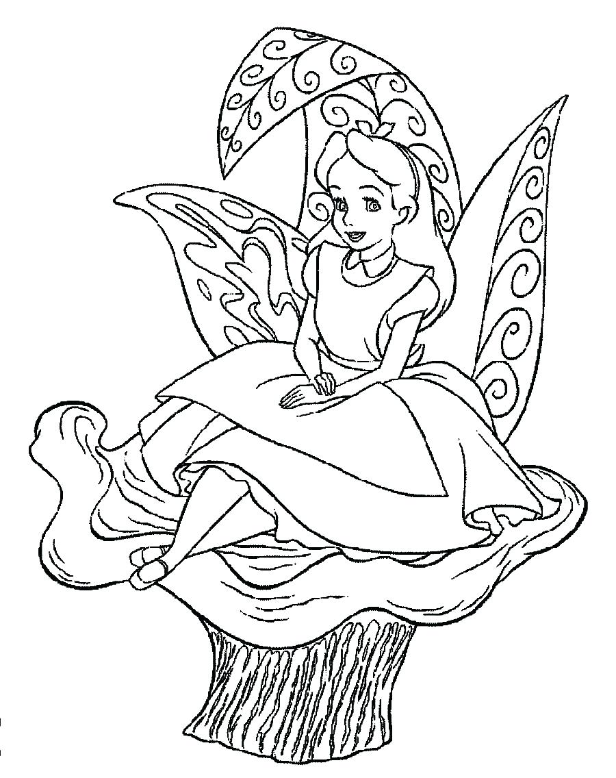 900x1136 Coloring Pages ~ Alice In Wonderland Coloring Pages Simple 3