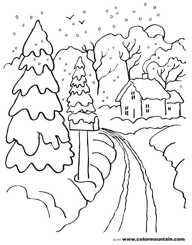618x788 Winter Wonderland Coloring Pages Cliptext.co