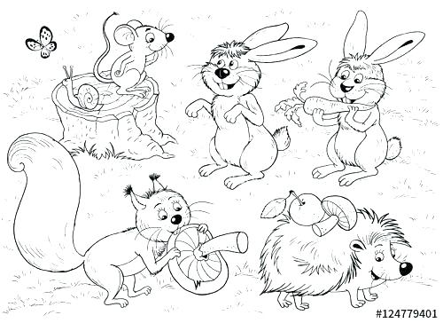 500x364 Animal Coloring Pictures To Print Animal Coloring Pages Free Easy
