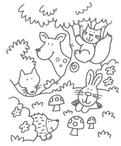 474x573 Coloring Pages Online Mandala Woodland Animals With Regard To P