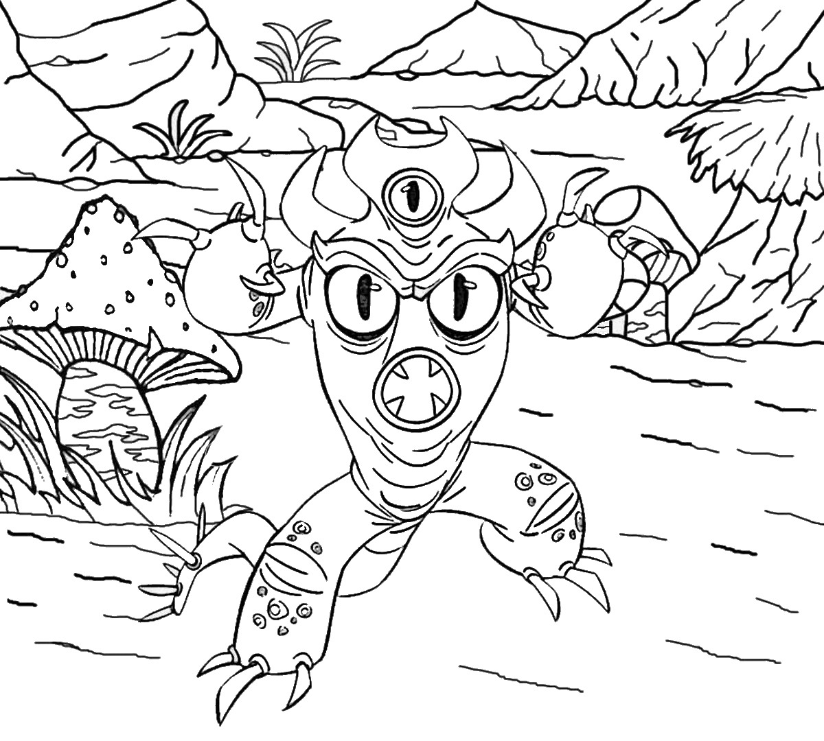 Woods Coloring Pages