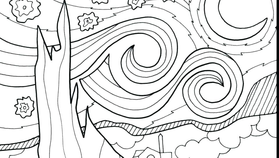 960x544 Coloring Pages Of Famous Paintings