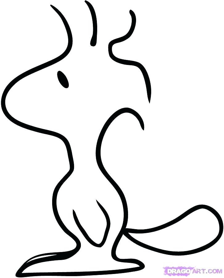 726x899 Snoopy Woodstock Christmas Coloring Pages Printable For Kids Free