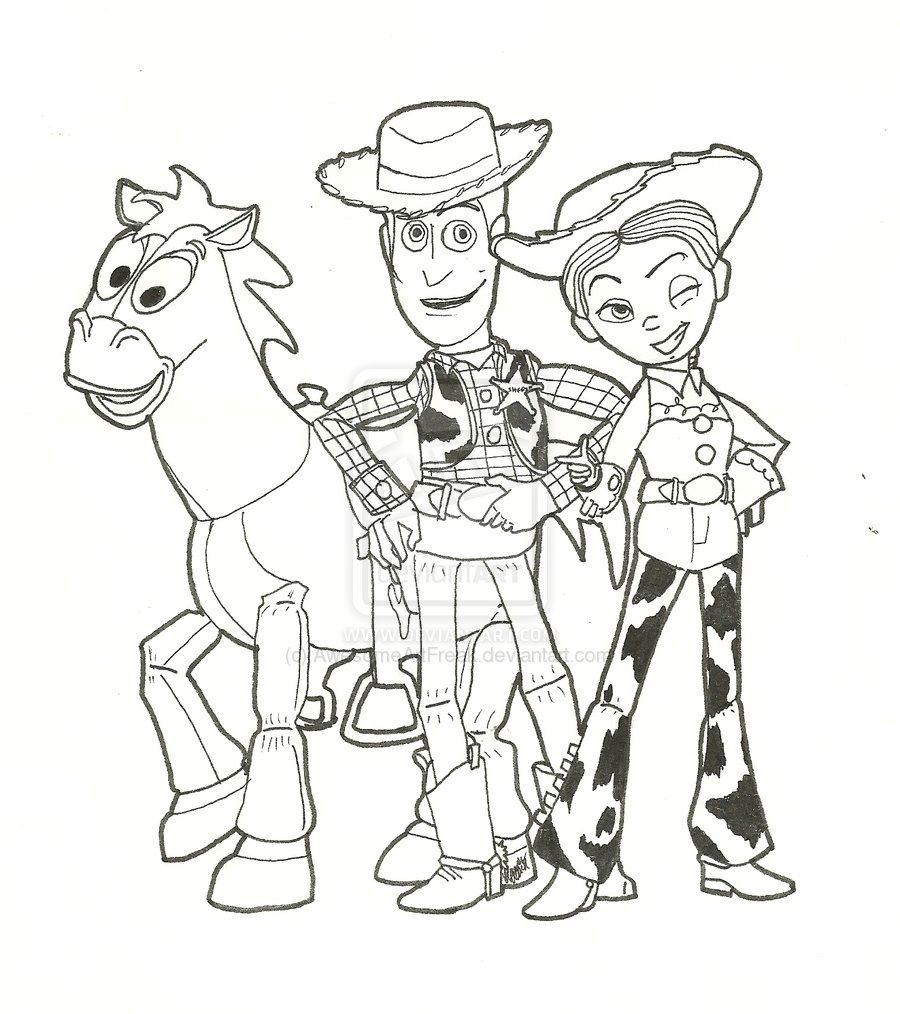 Woody Coloring Pages