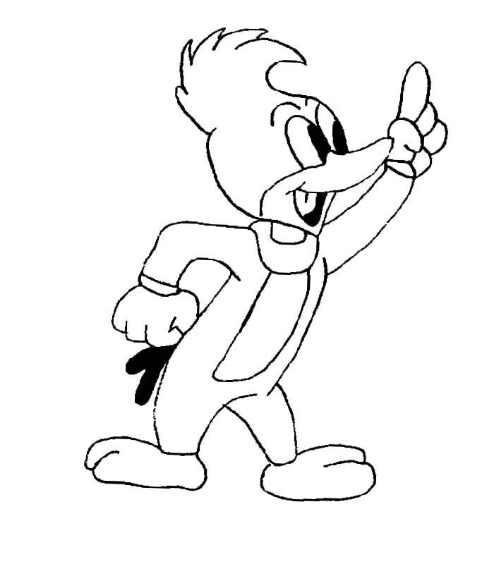 700x800 21 Best Woody Woodpecker Coloring Page Images