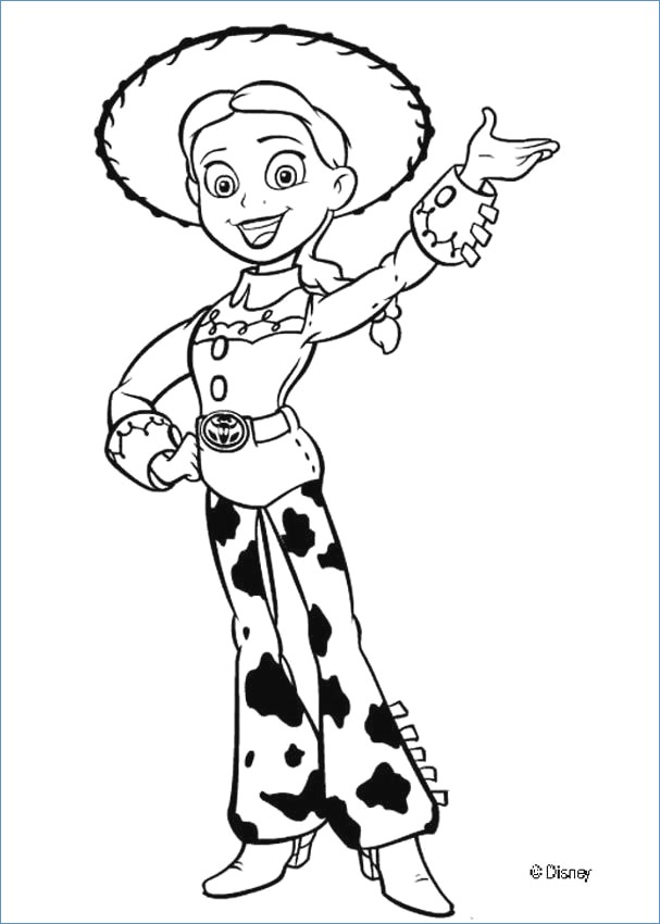 607x850 Woody Buzz And Jessie Toy Story 3 Coloring Page