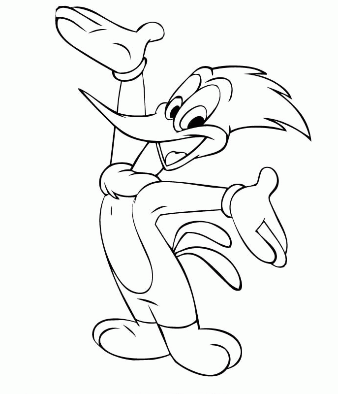 Woody Woodpecker Coloring Pages