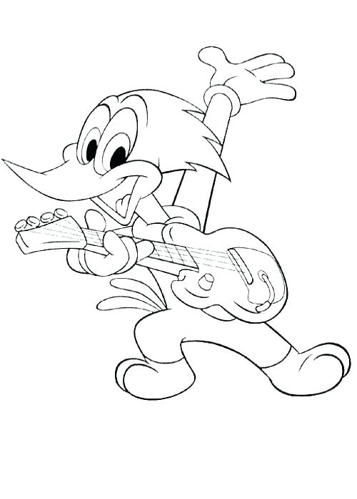 500x700 Woody Coloring Page Woodpecker Coloring Page Woodpecker Coloring