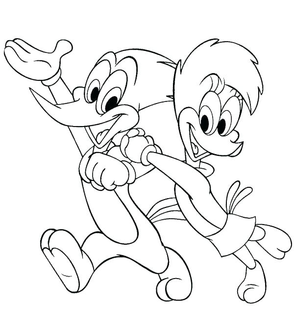 600x681 Woody Coloring Page Woody Woodpecker Coloring Pages Woody