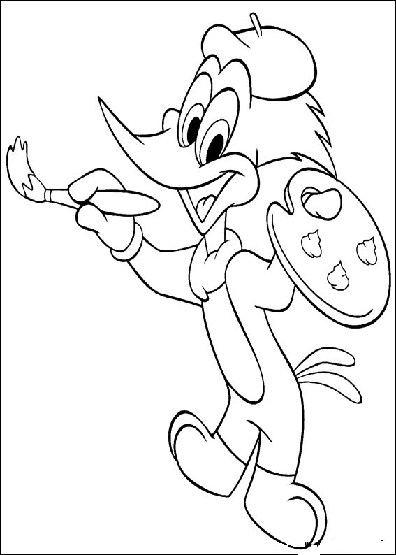 567x794 Fun Coloring Pages Woody Woodpecker Coloring Pages