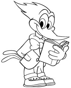 236x291 Winnie Woodpecker Walking Coloring Page Kids Coloring Pages