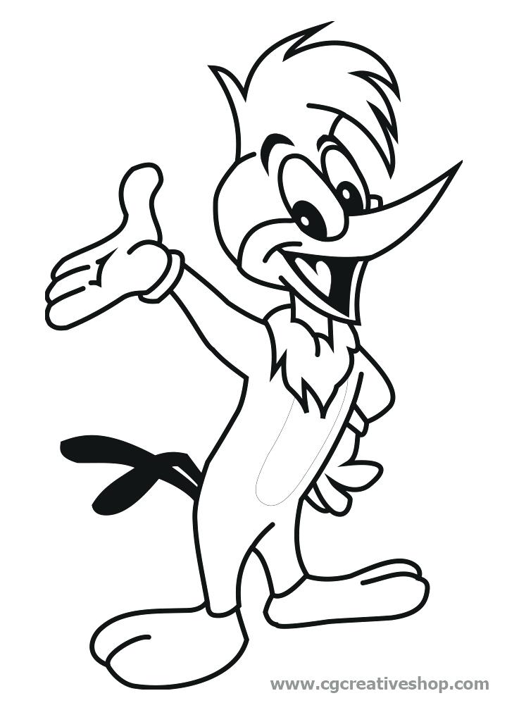 720x1008 Woodpecker Coloring Page Coloring Page Woody Woodpecker Cartoons