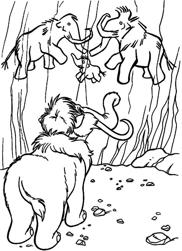 600x827 Manny Woolly Mammoth Watching A Picture Of His Family On