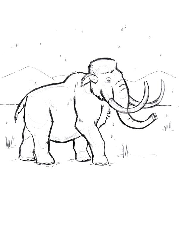 601x779 Wooly Mammoth Coloring Page Colonies Coloring Pages Colonies Map