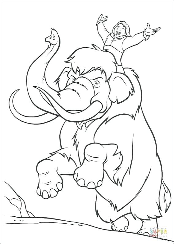 567x794 Wooly Mammoth Coloring Page Mammoth Coloring Pages To View