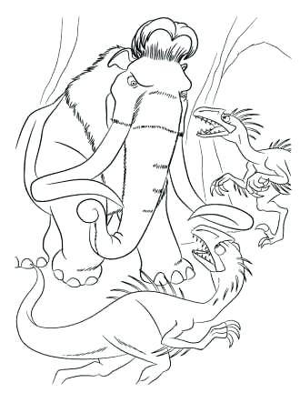 330x454 Wooly Mammoth Coloring Page The Mammoth Coloring Page Ice Age Dawn