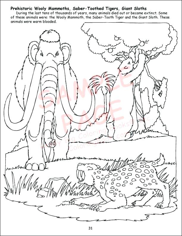 612x792 Wooly Mammoth Coloring Page Coloring Woolly Mammoth Coloring Pages
