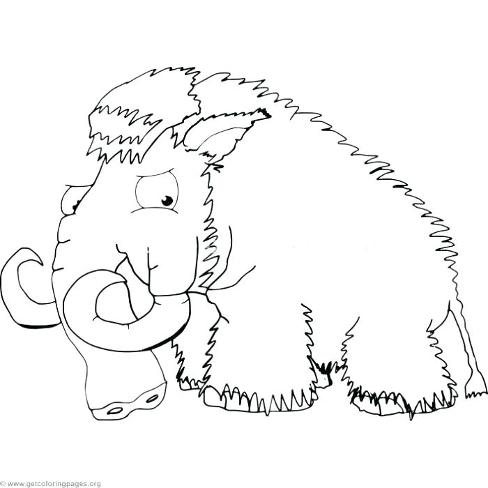 700x700 Wooly Mammoth Coloring Page Mammoth Coloring Page Cartoon Mammoth