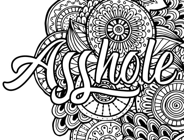 633x484 Adult Curse Word Coloring Book Stunning Design