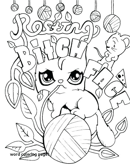 518x668 Best Coloring Pages Images On For Word Coloring Pages Cat Adult