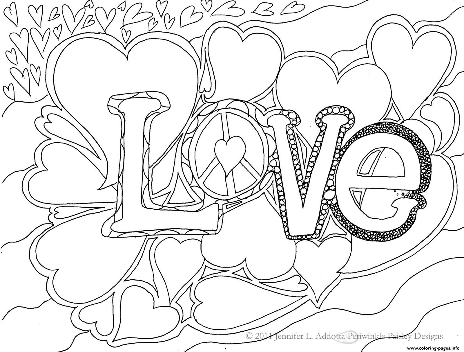 1600x1212 Love Word Coloring Pages Printable In Www