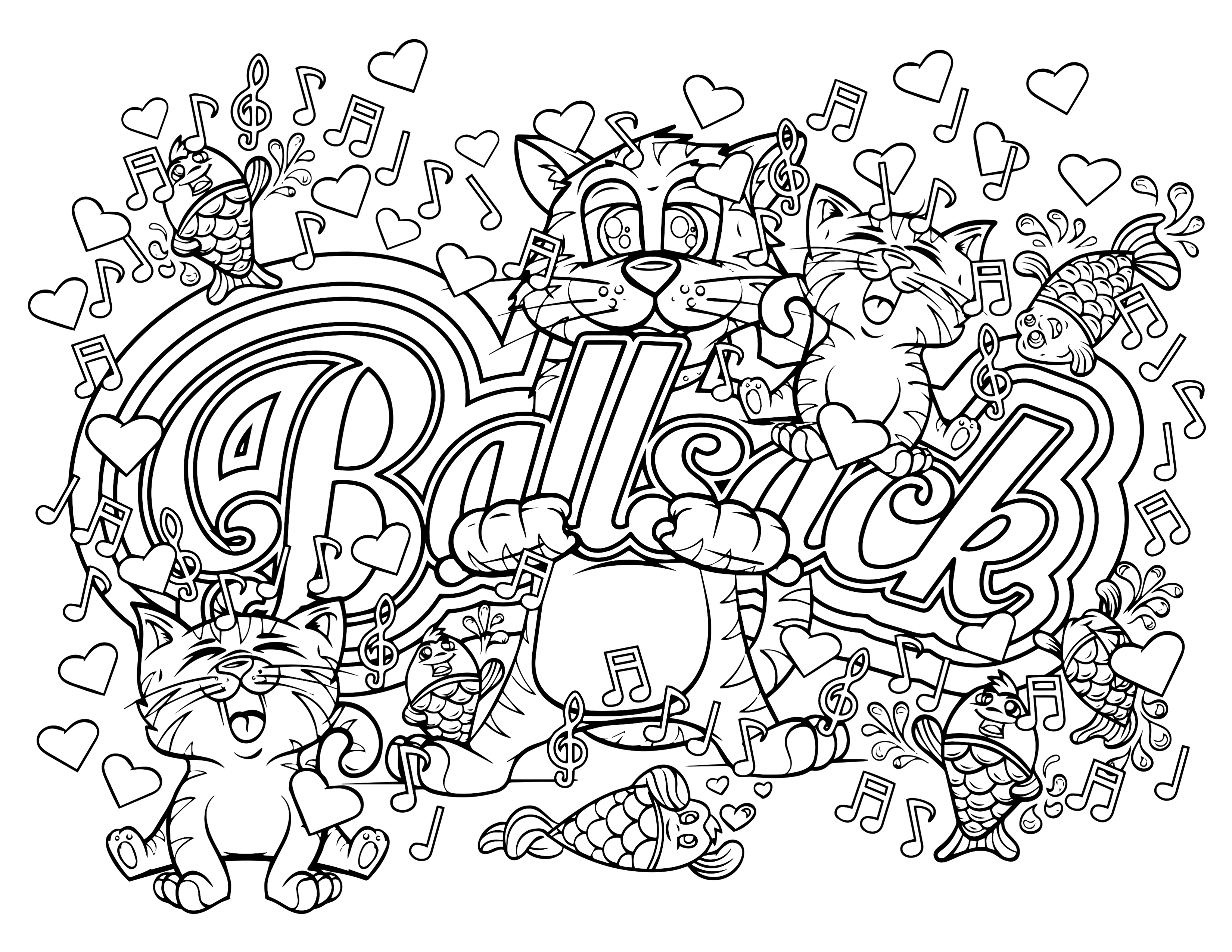Word Coloring Pages Printable