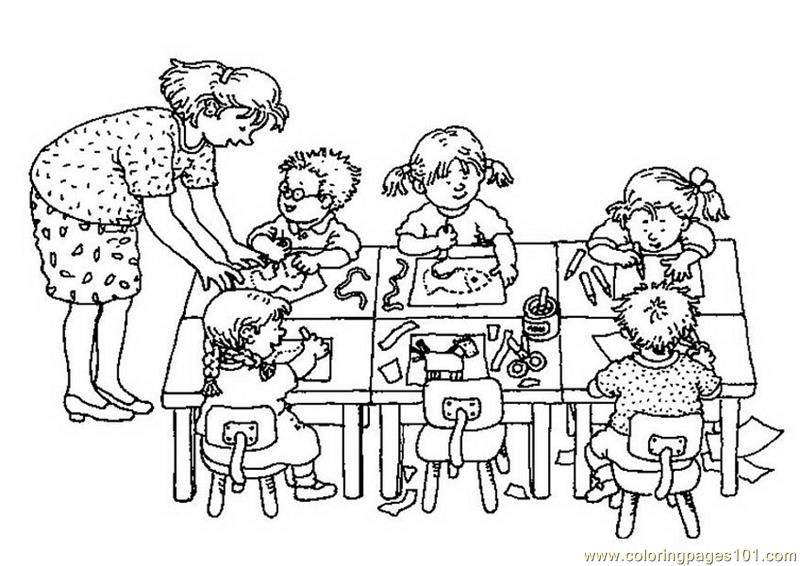800x566 Doing Work Coloring Page