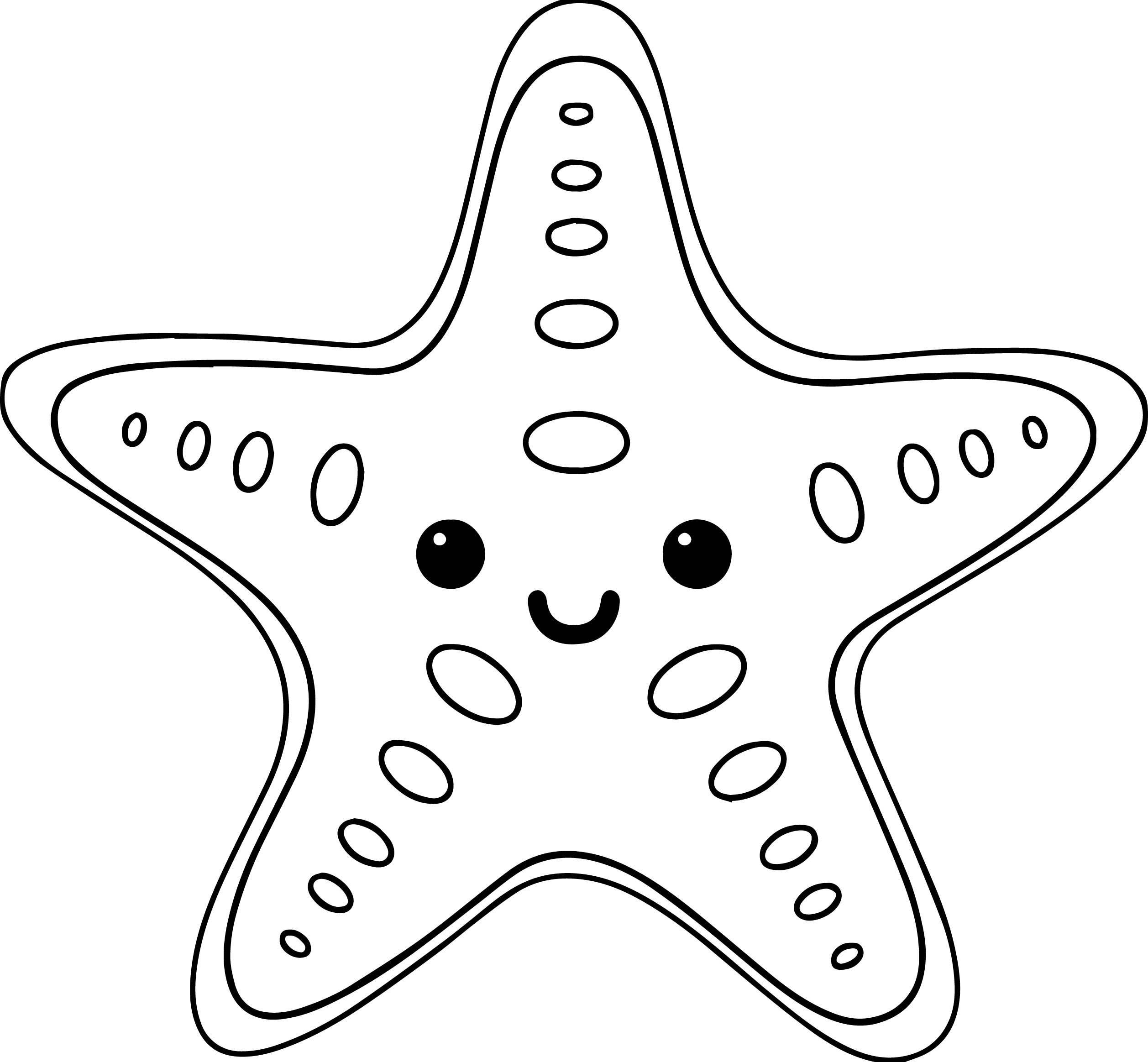 2515x2327 Starfish Coloring Pages Starfish Is Late For Work Coloring Page