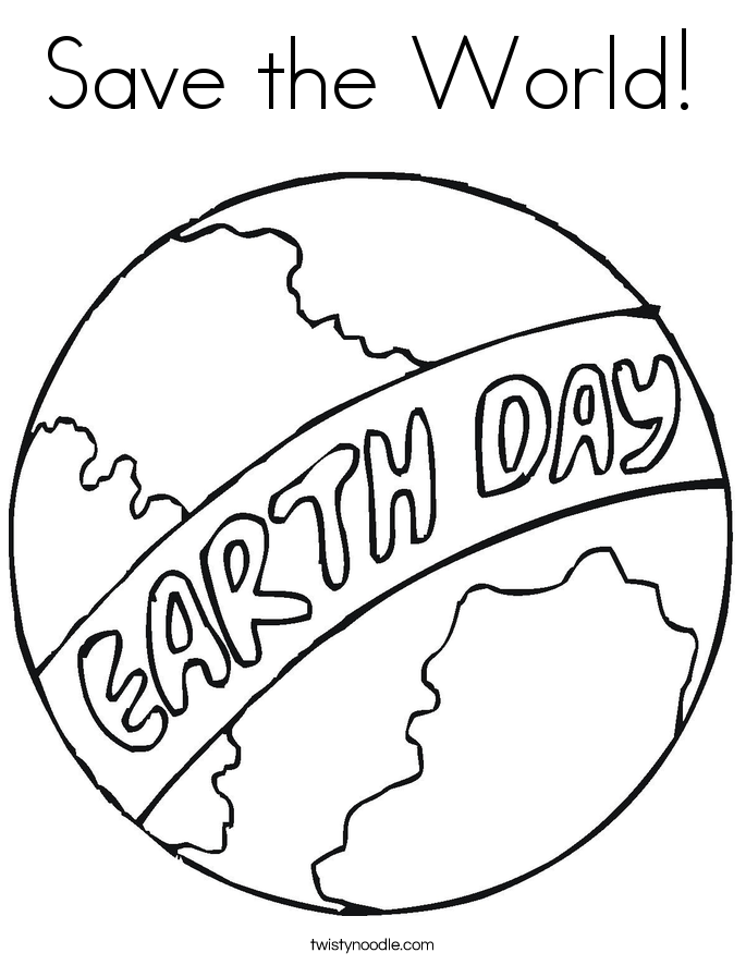 685x886 Save The World Coloring Page