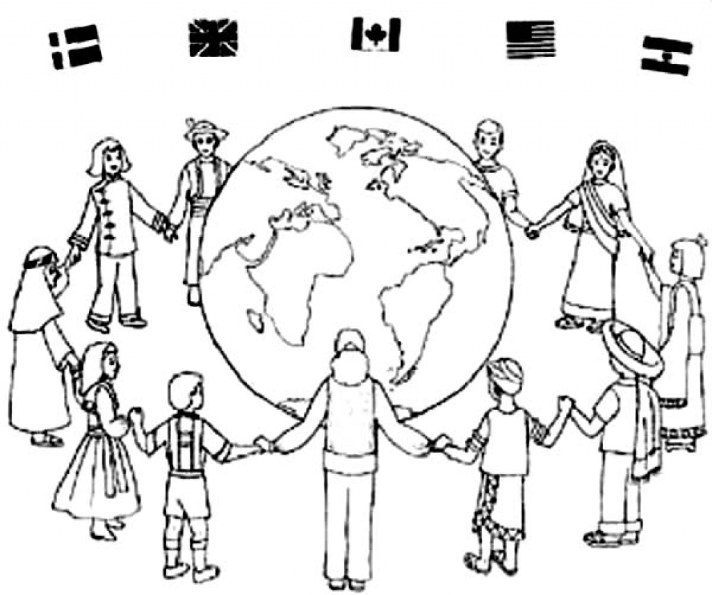 1024x856 Unconditional Kids Around The World Coloring Pages Children