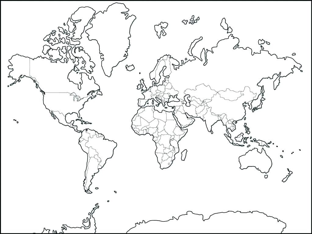 1023x768 Treasure Map Coloring Sheet