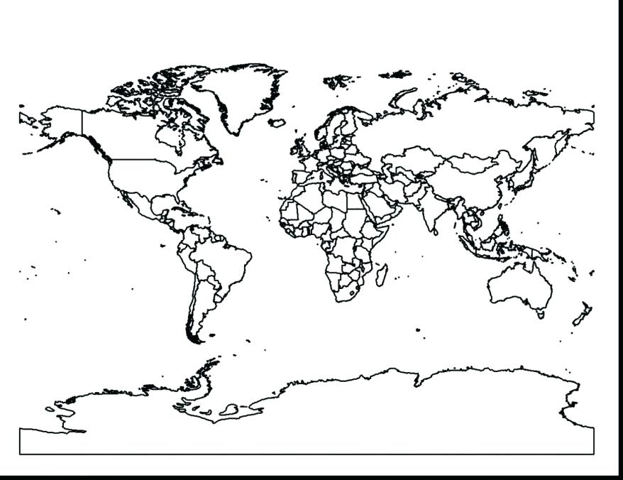 878x676 Valuable Ideas World Map Coloring Pages Printable Usa To Russia