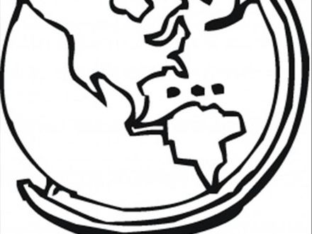 440x330 Best Photos Of Flat Earth Globe Coloring Page Blank World, World