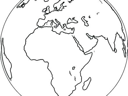 440x330 World Globe Coloring Page Best Photos Of Flat Earth Globe Free