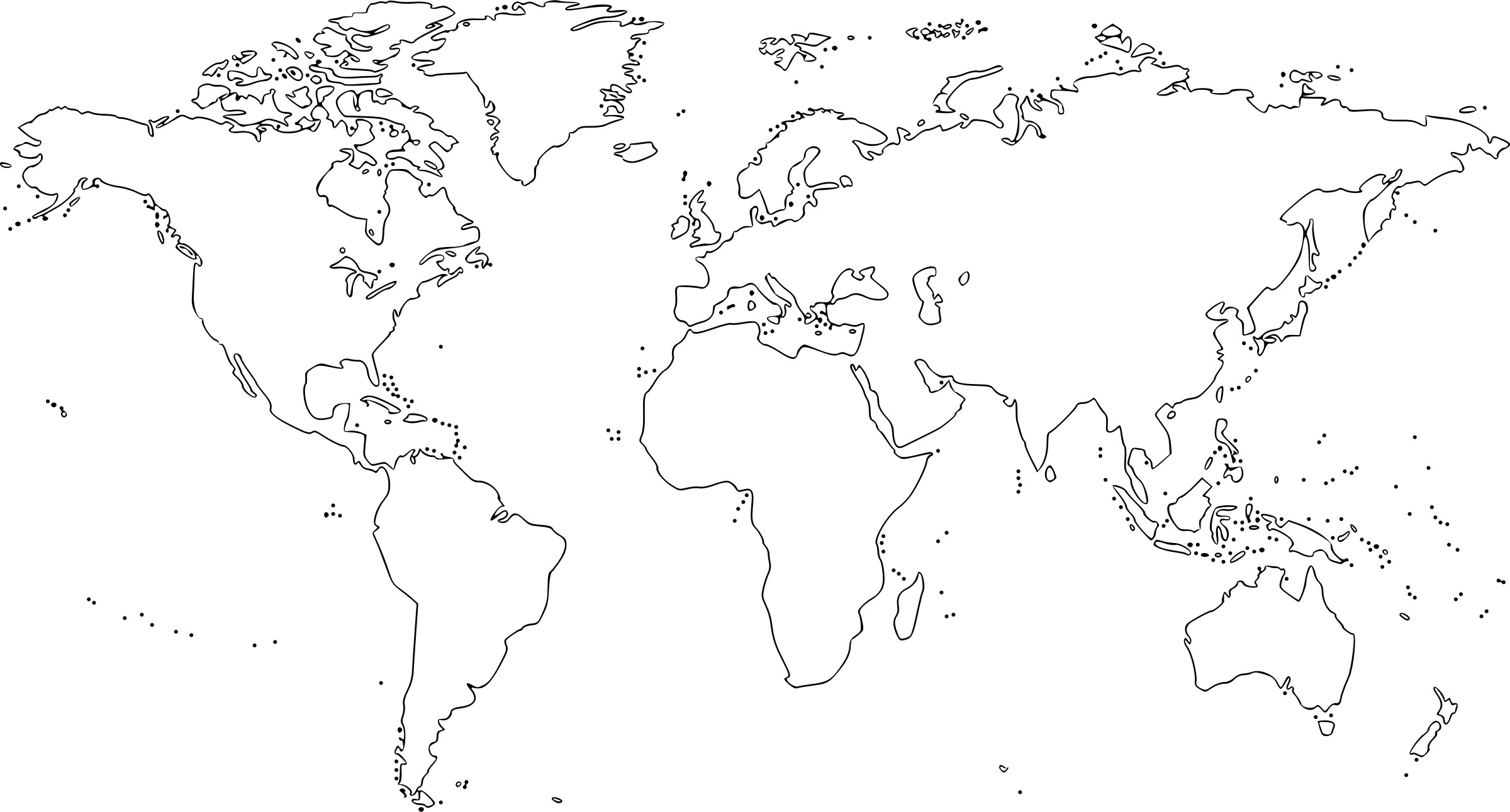2400x1292 Wanted World Map Coloring Page With Countries Blank Of The 1224