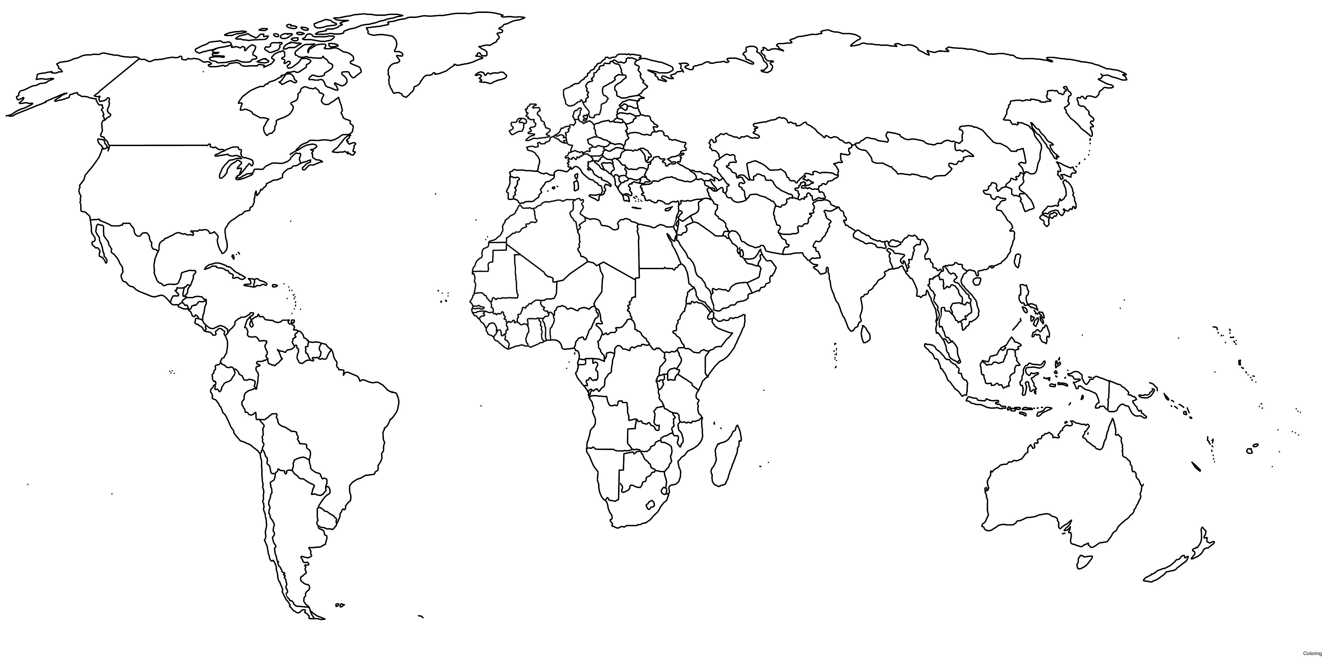 4500x2234 World Map Europe Coloring Page Copy World Map Coloring Page