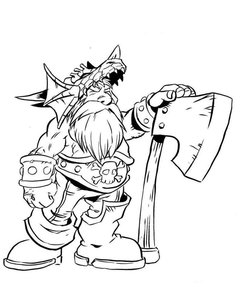 808x988 Free Printable World Of Warcraft Coloring Pages Coloring