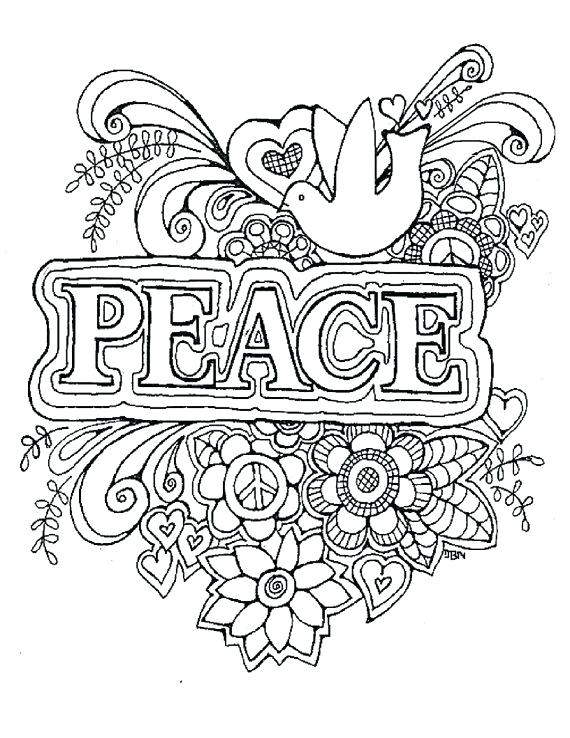 570x738 Peace Coloring Page Surprising Peace Coloring Pages For Your