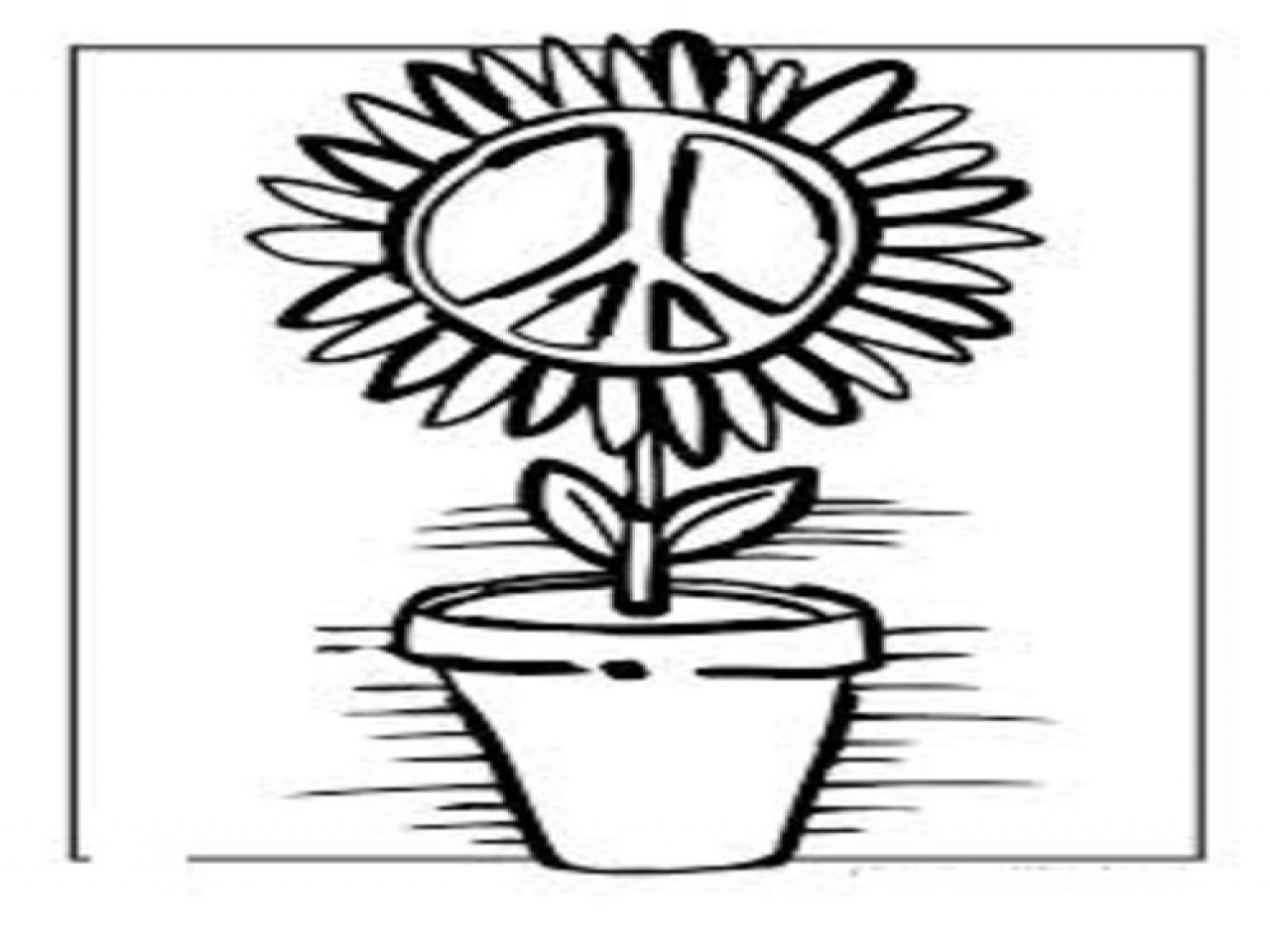 1280x960 Peace Coloring Pages