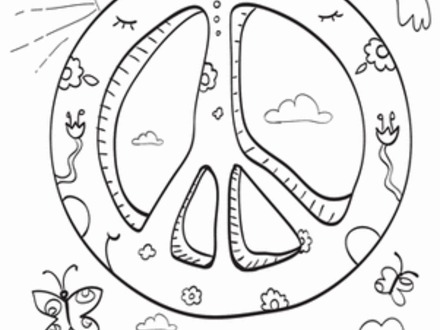 440x330 20 Peace Day Coloring Pages, World Peace Day Coloring Pages Sketch