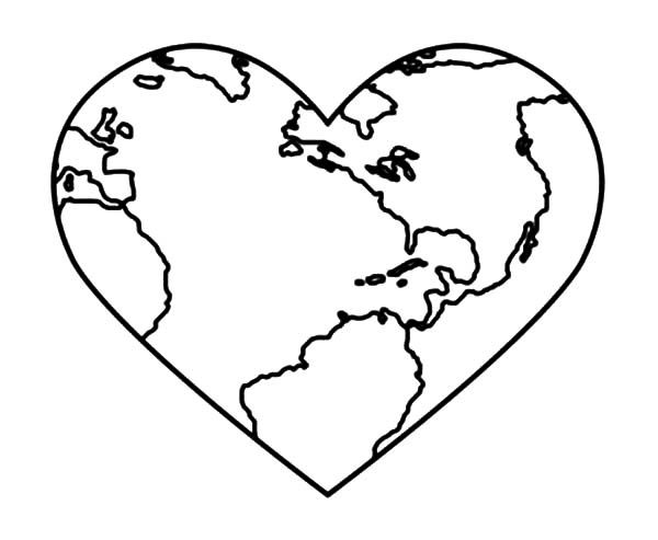 600x493 Bring Love Peace On Earth Day Coloring Page Bring Love