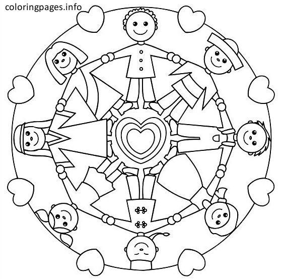 558x553 World Thinking Day 05 World Thinking Day Coloring Pages