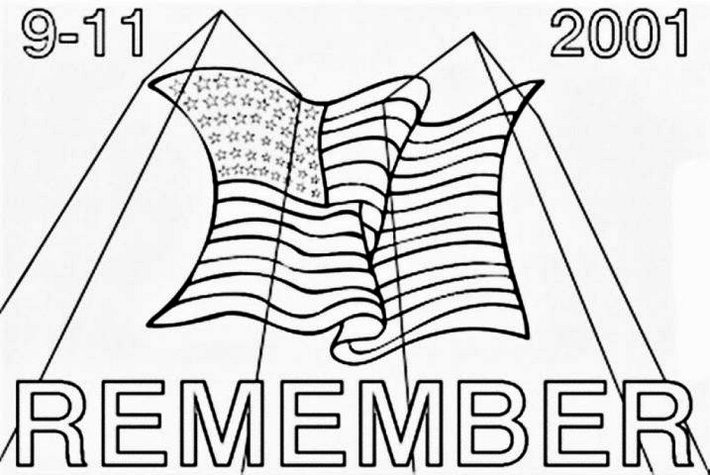 710x475 9 11 Coloring Sheets 11th September World Trade Center Coloring